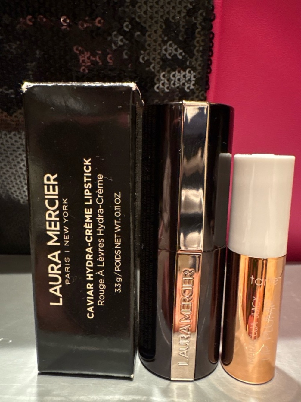 Laura Mercier Caviar Hydra-Creme Lipstick — Deep Rose Pink Case
